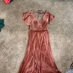 Bridesmaid dress. Worn 1 time. Beautiful color for fall!